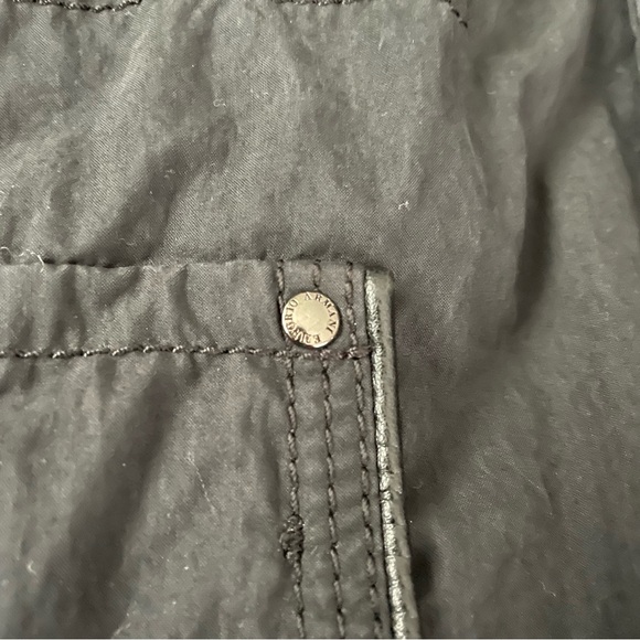 Emporio Armani “Josh Line” MEDIUM black utility jacket trench coat Hooded - Picture 5 of 13